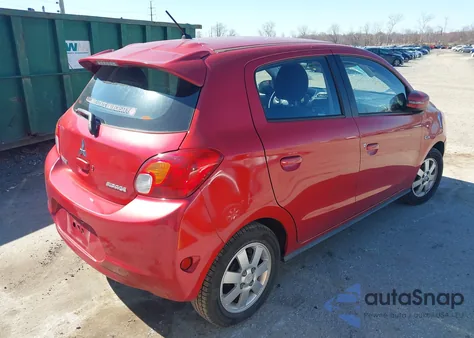 2015 Mitsubishi Mirage Es/Rf из США, поврежденный, VIN ML32A4HJ7FH050174